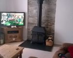 Stove install at Broad Barn, Delabole Examples of stove intallation Cornwall